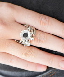 Pardon My Sparkle White Ring