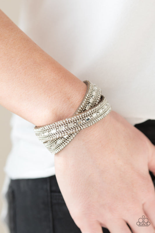 Shimmer and Sass Brown Wrap Bracelet