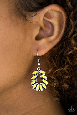 Rainforest Romance Yellow Earrings Paparazzi