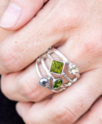 Urban Meditation Green Ring