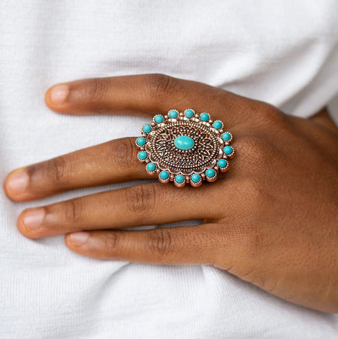 Mesa Mandala Copper Ring