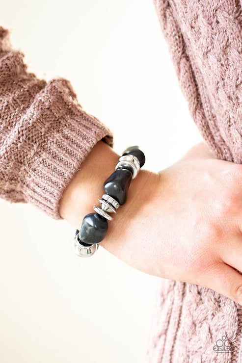 Stone Age Stunner Black Bracelet Paparazzi
