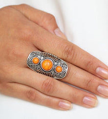Stone Oracle Orange Ring Paparazzi
