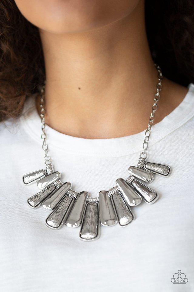 MANE Up Silver Necklace Paparazzi