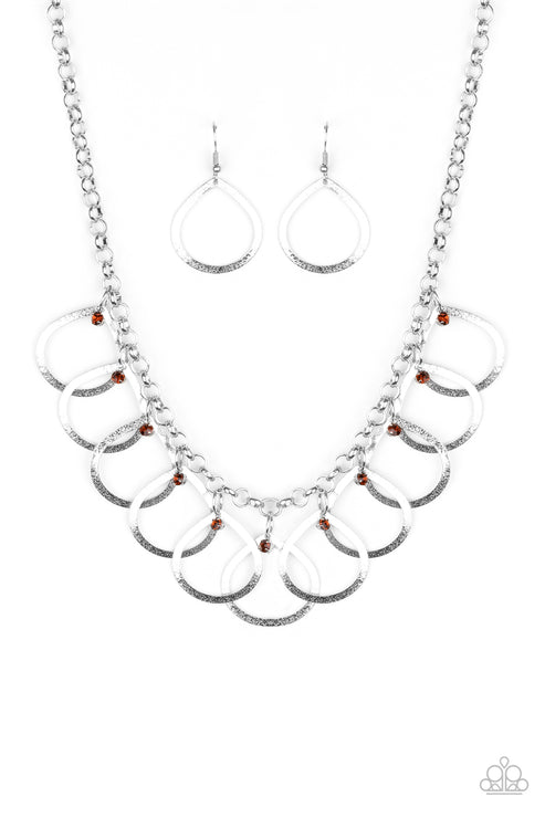 Drop By Drop Brown Necklace Paparazzi