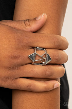 Making Me Edgy Silver Ring