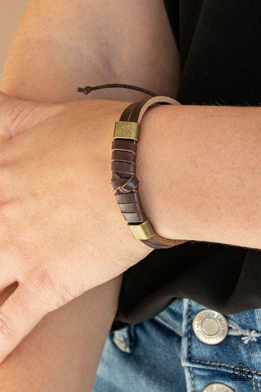 Drifter Decor Brown Bracelet Paparazzi
