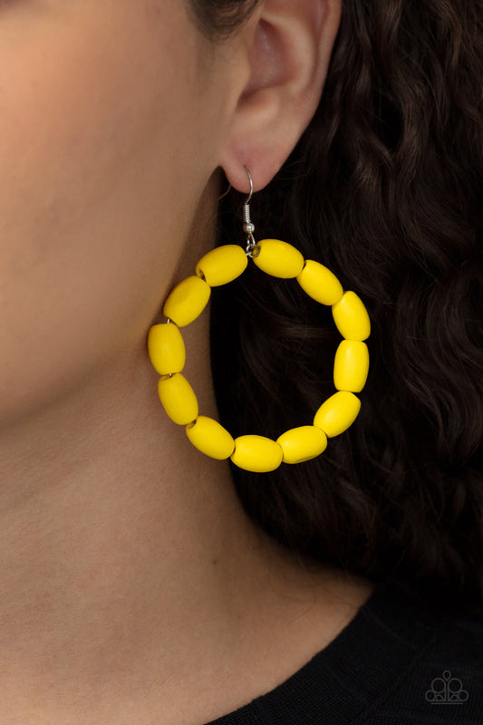 Living The WOOD Life Yellow
Earrings Paparazzi