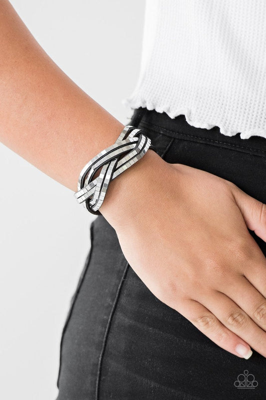 Looking For Trouble Black Bracelet