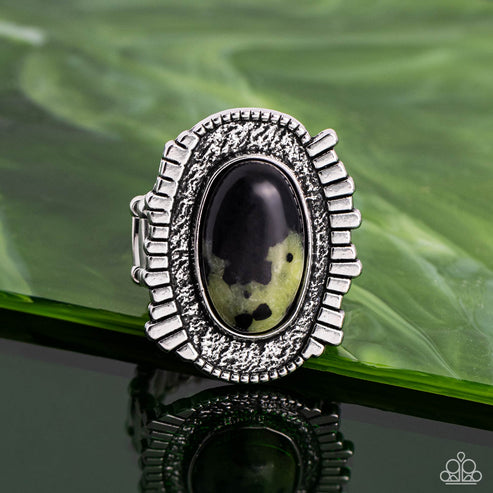 Terrazzo Trendsetter Green Ring Paparazzi
