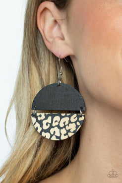 Jungle Catwalk Black Earrings