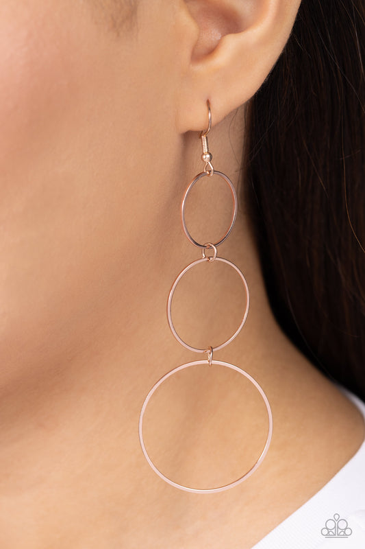 Urban Ozone Rose Gold Earrings