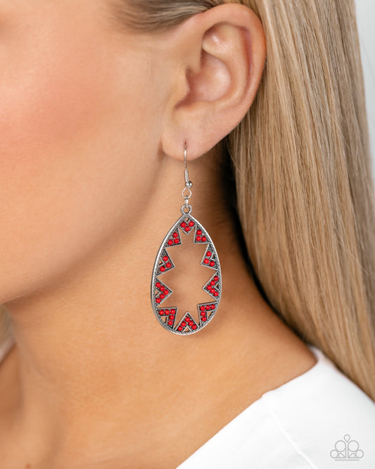 Wildly Wonderous Red Earrings