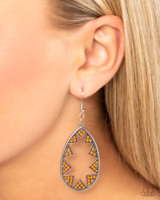 Wildly Wonderous Orange Earrings