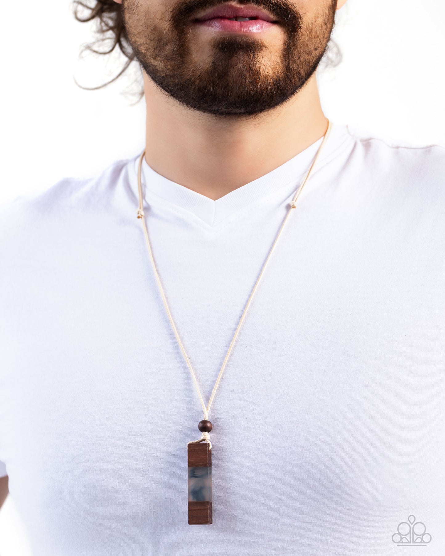 Timber Totem Blue Necklace