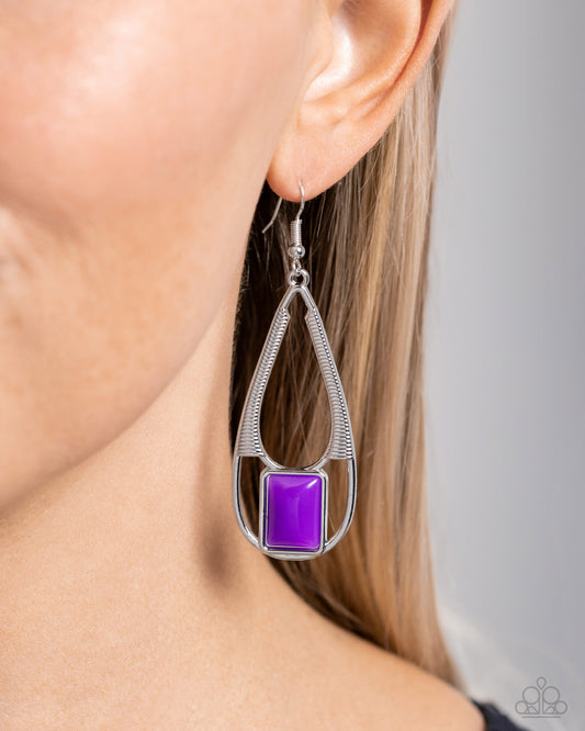 Adventure Story Purple Earrings