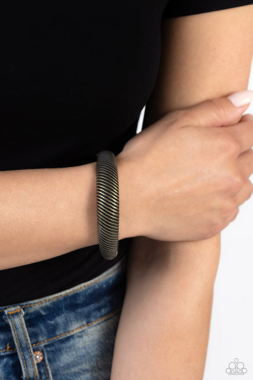 Jailhouse Jive Brass Bracelet