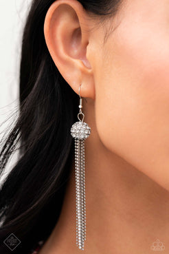 Polished Paramount White Earrings Paparazzi