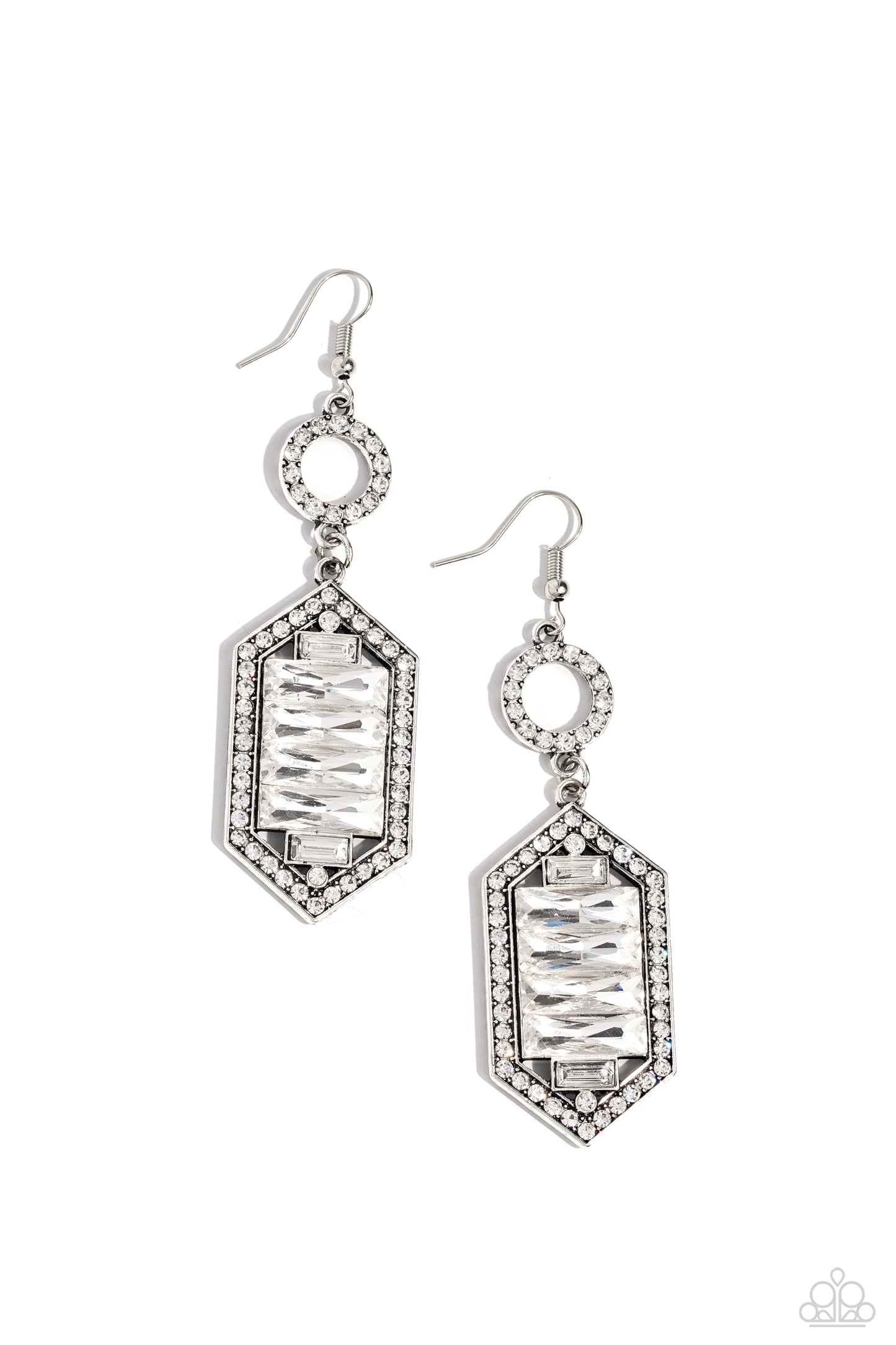 Combustible Craving White Earrings