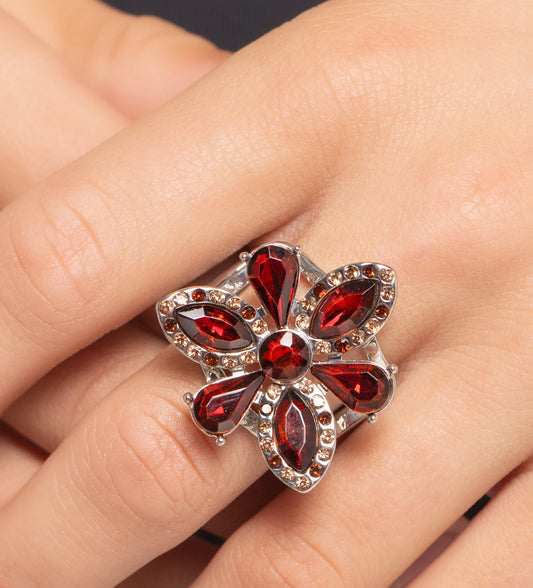 Blazing Blooms Brown Ring