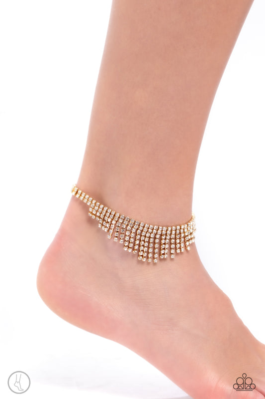 Curtain Confidence Gold Ankle Bracelet
