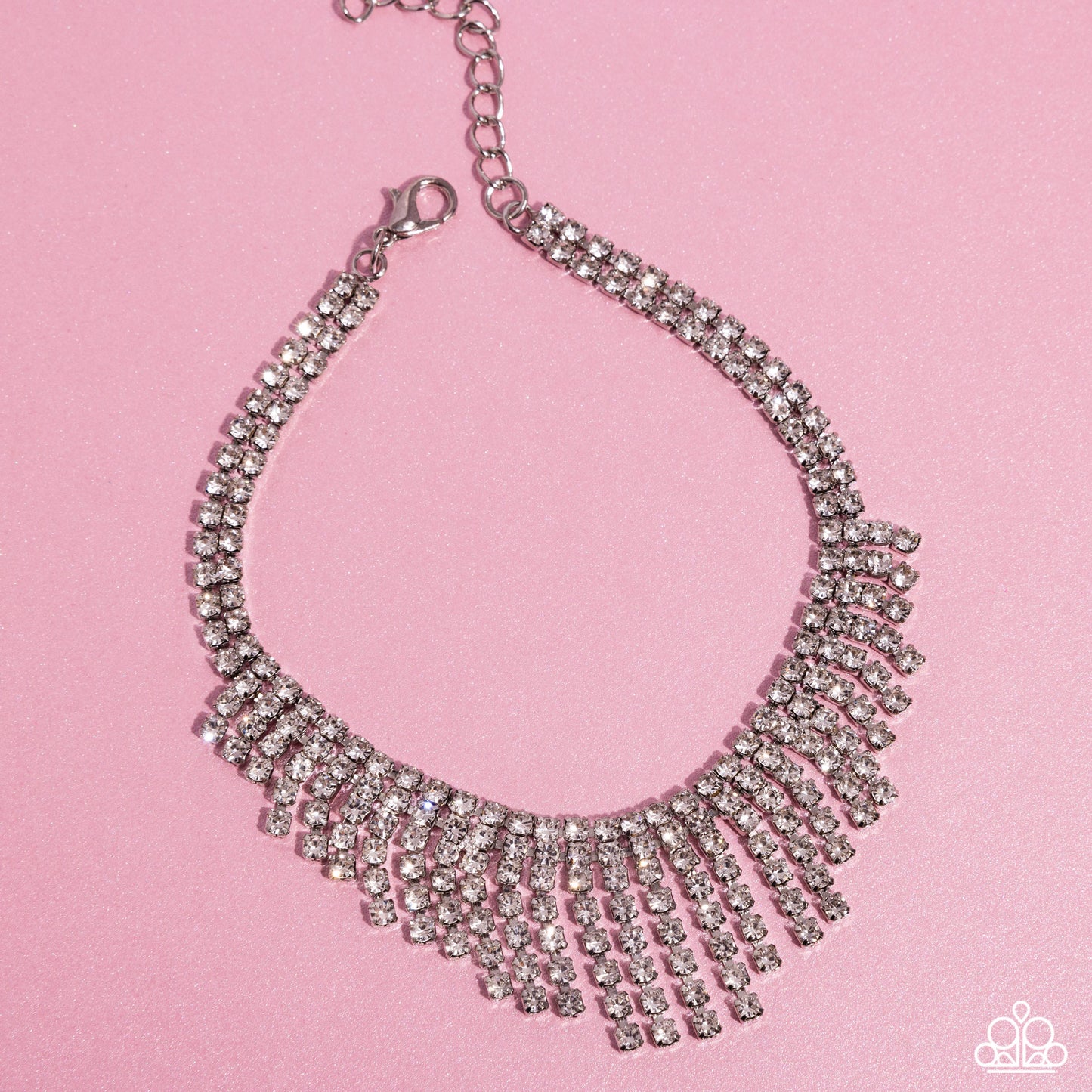 Curtain Confidence White Ankle Bracelet