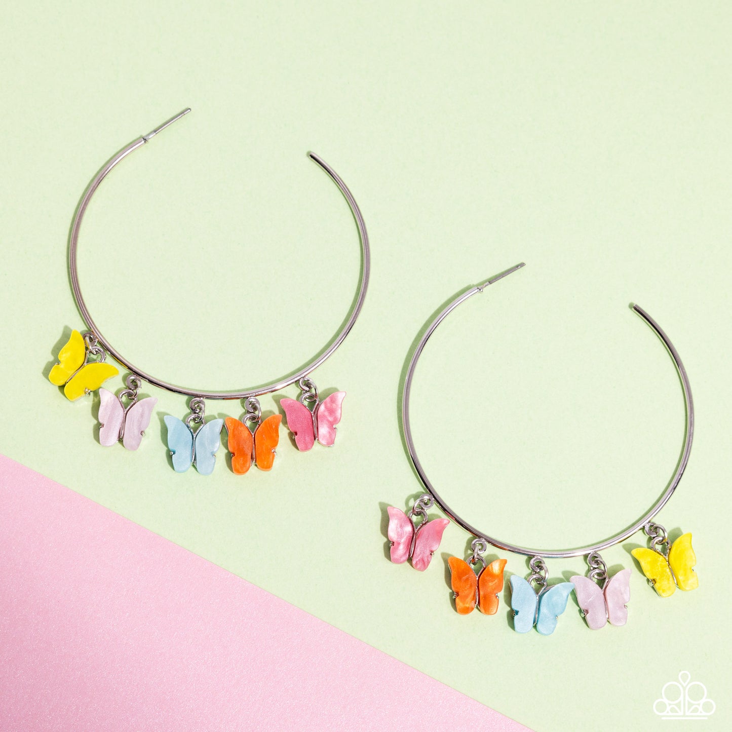 Bemusing Butterflies Multi Hoop Earrings Paparazzi