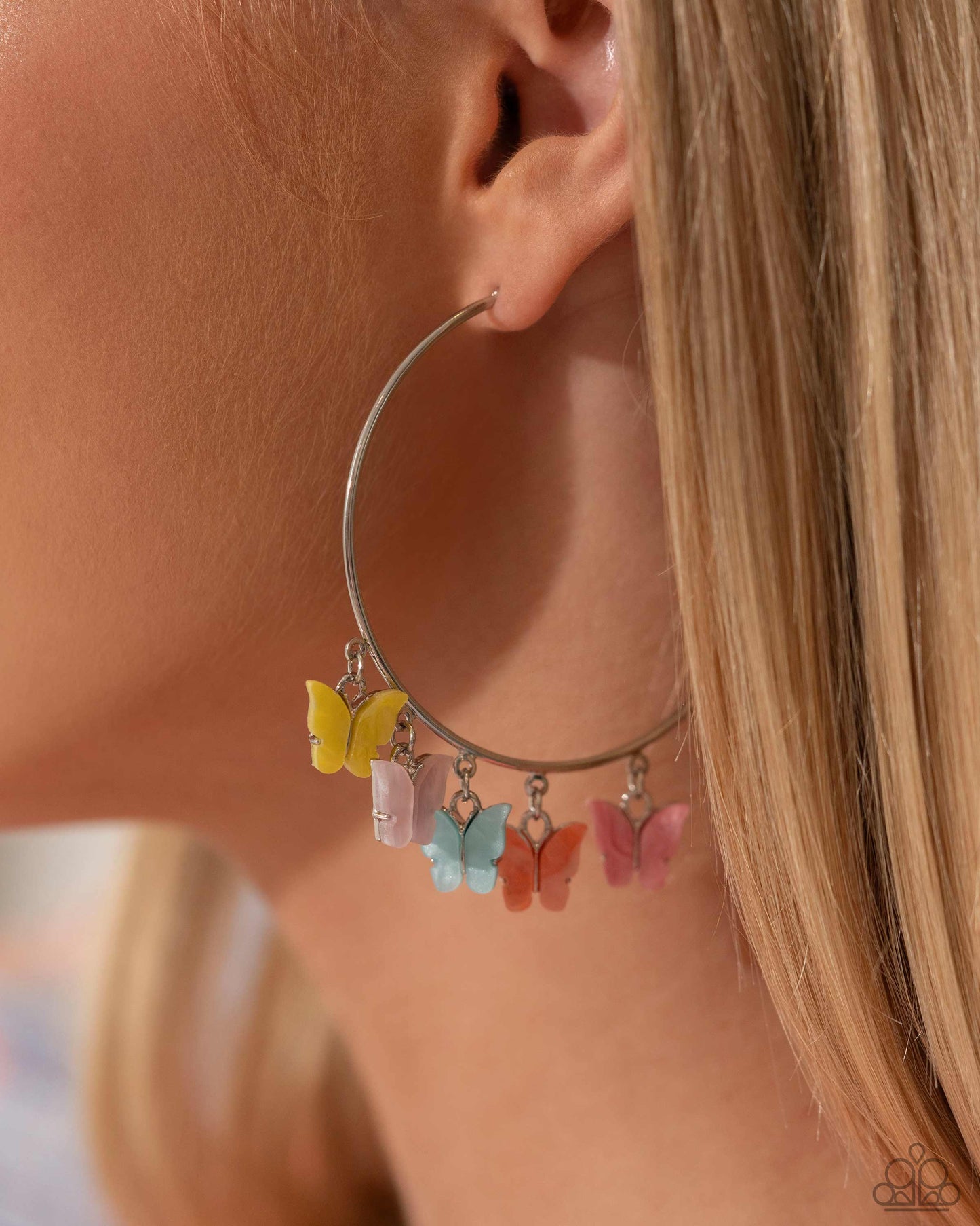 Bemusing Butterflies Multi Hoop Earrings Paparazzi