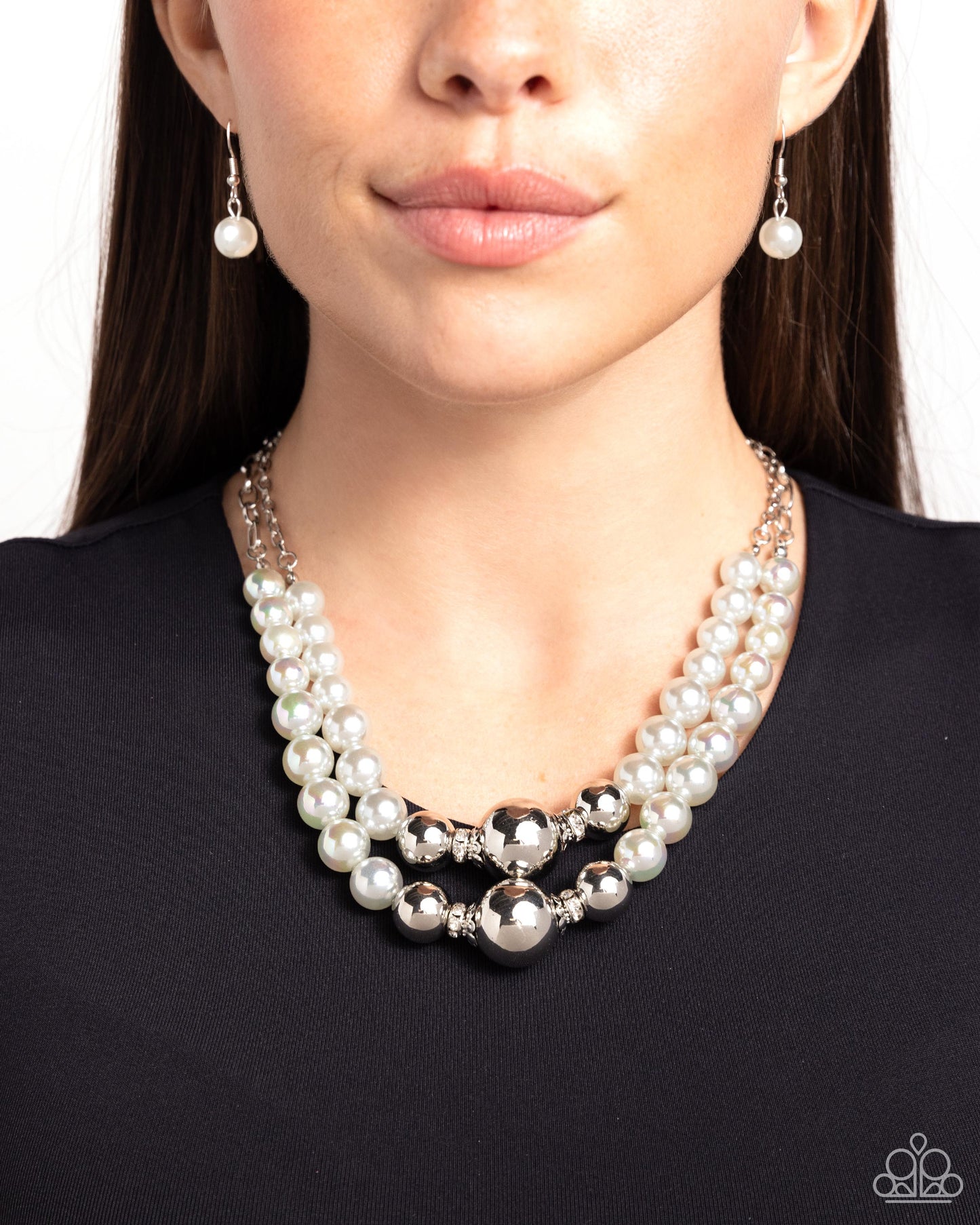 Ballroom Balance Silver Necklace