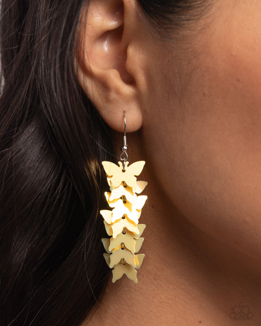 Aerial Ambiance Yellow Earrings