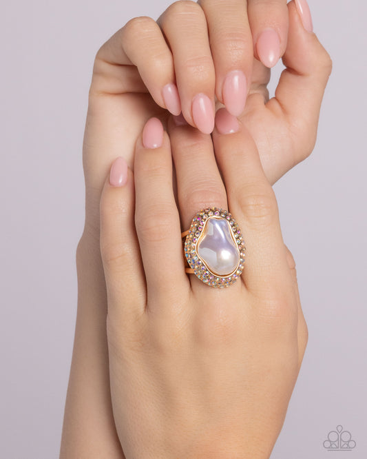 Opulent Ocean Gold Ring