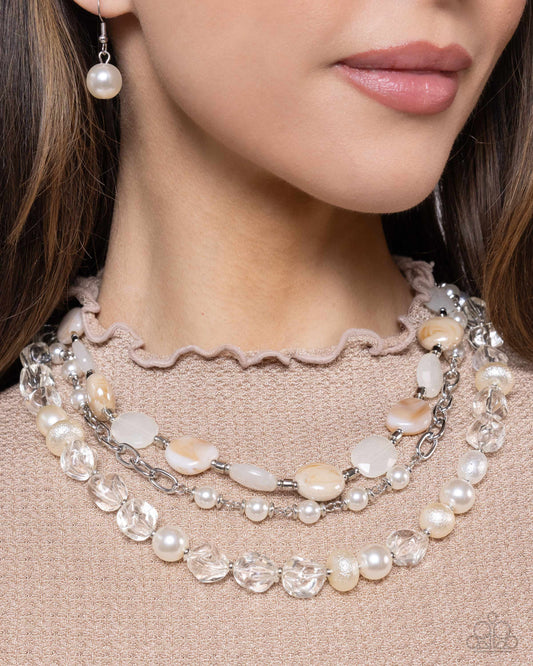 Essential Elegance White Necklace