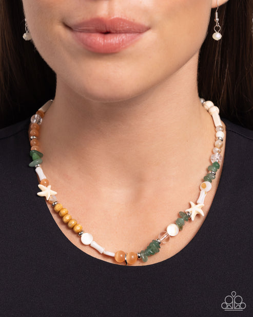 Beachy Beginner Green Necklace Paparazzi