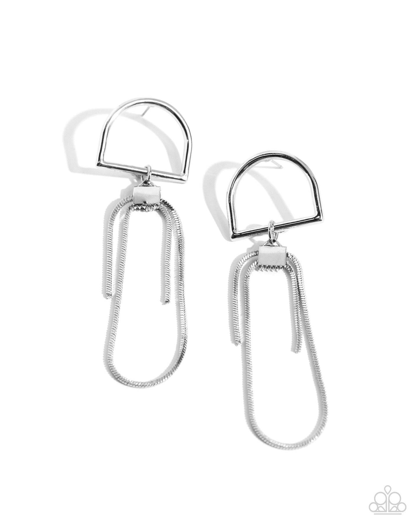 Minimalistic Maven Silver Earrings Paparazzi