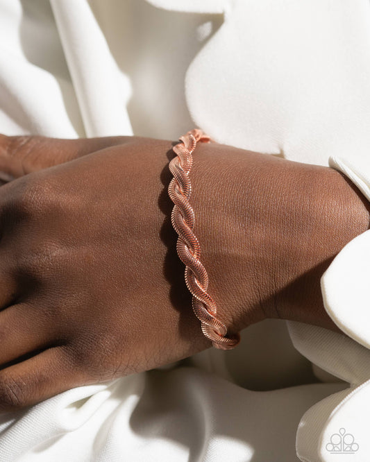 Tasteful Twists Copper Bracelet Paparazzi