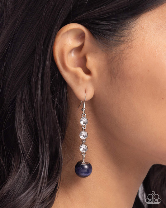 Classy Cadence Blue Earrings