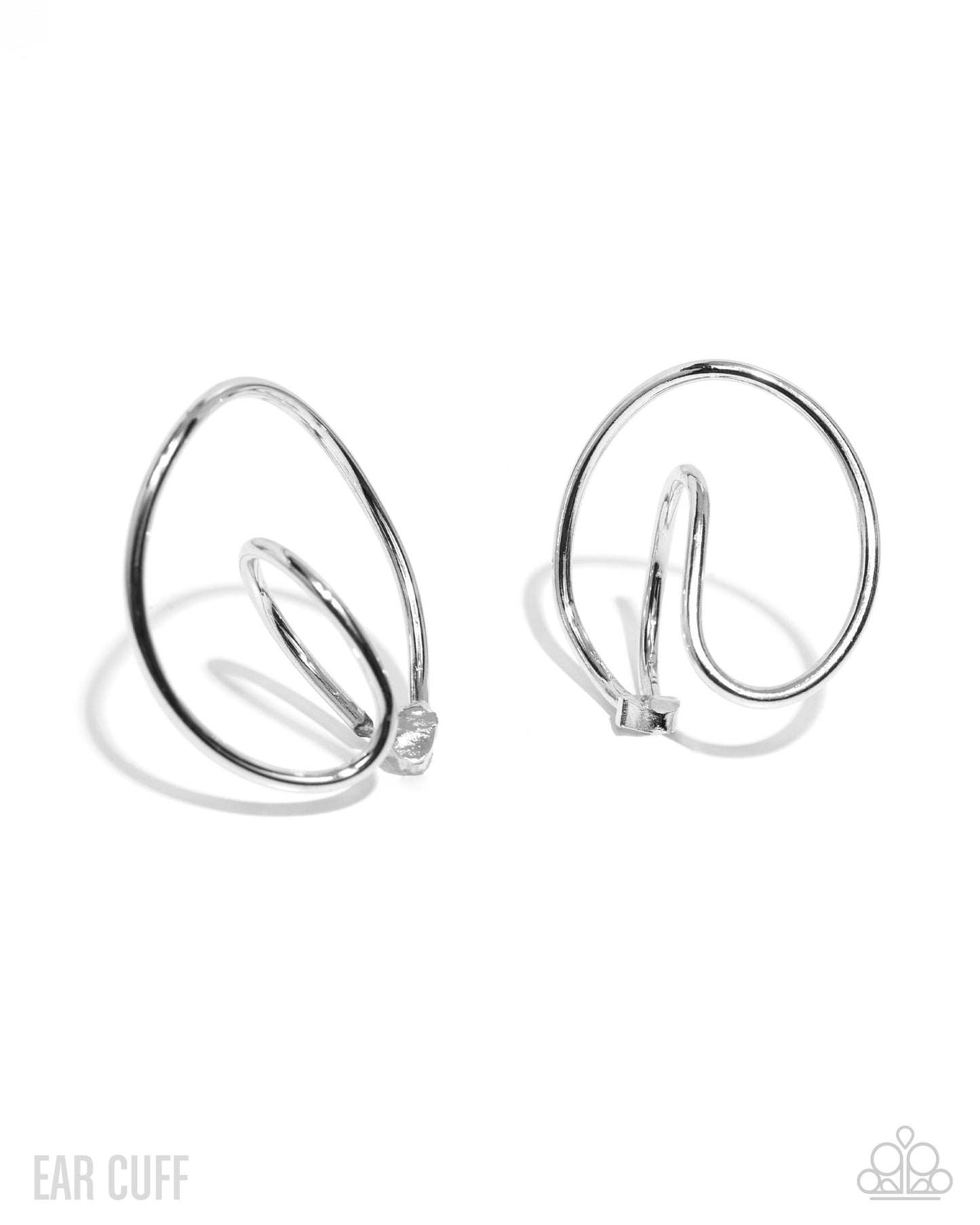 Wraparound Whimsy Silver Ear Cuff Earrings