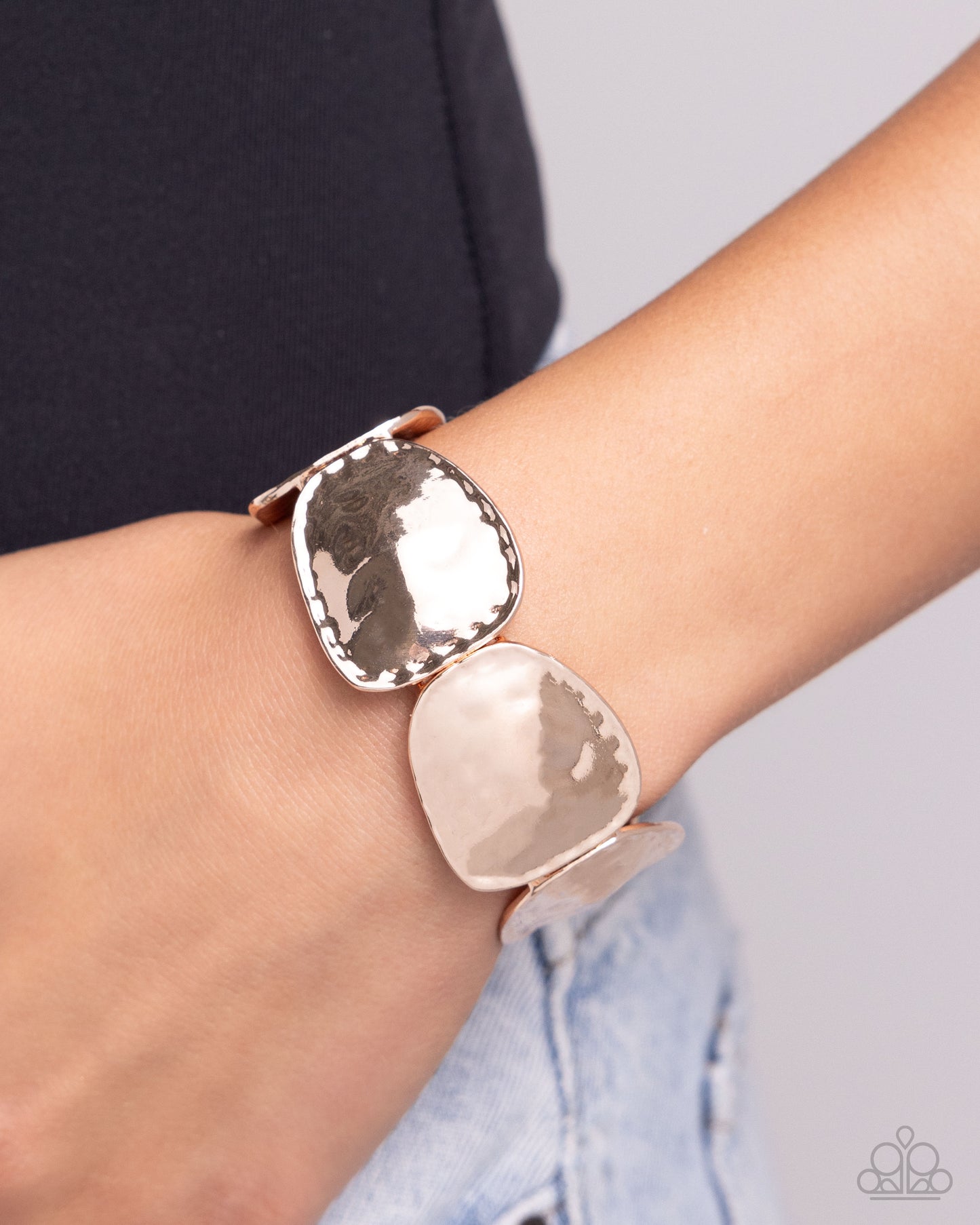 Admirably Antiqued Rose Gold Bracelet