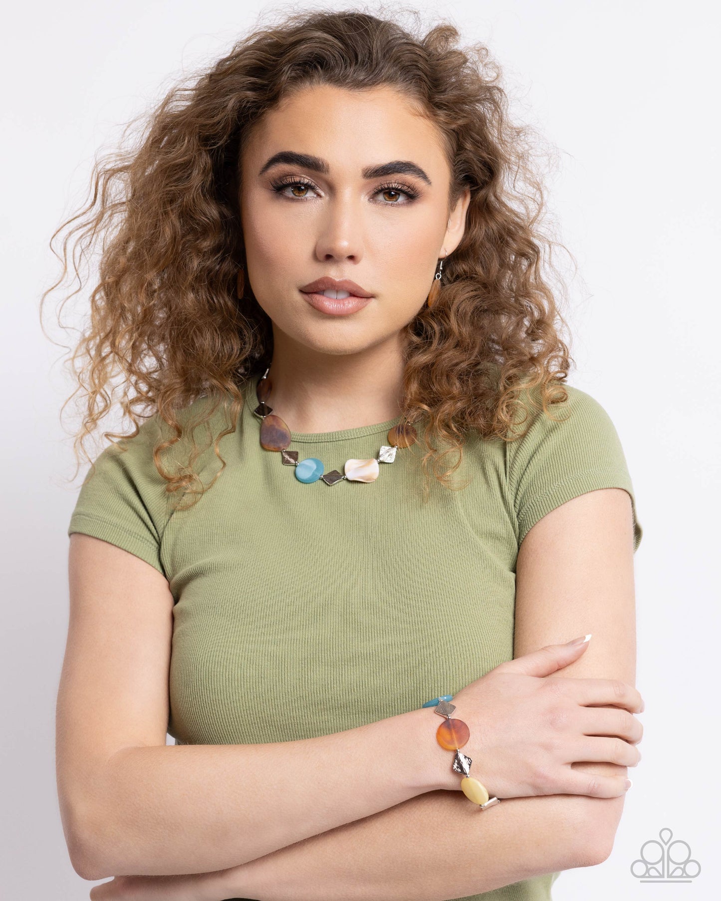 Reflective Ratio Brown Bracelet Paparazzi