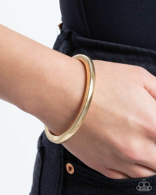 Stubborn Simplicity Gold Bracelet