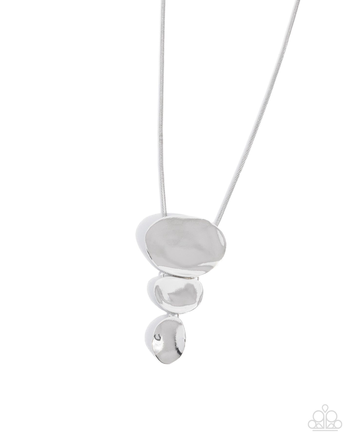 Cascading Commercial Silver Necklace