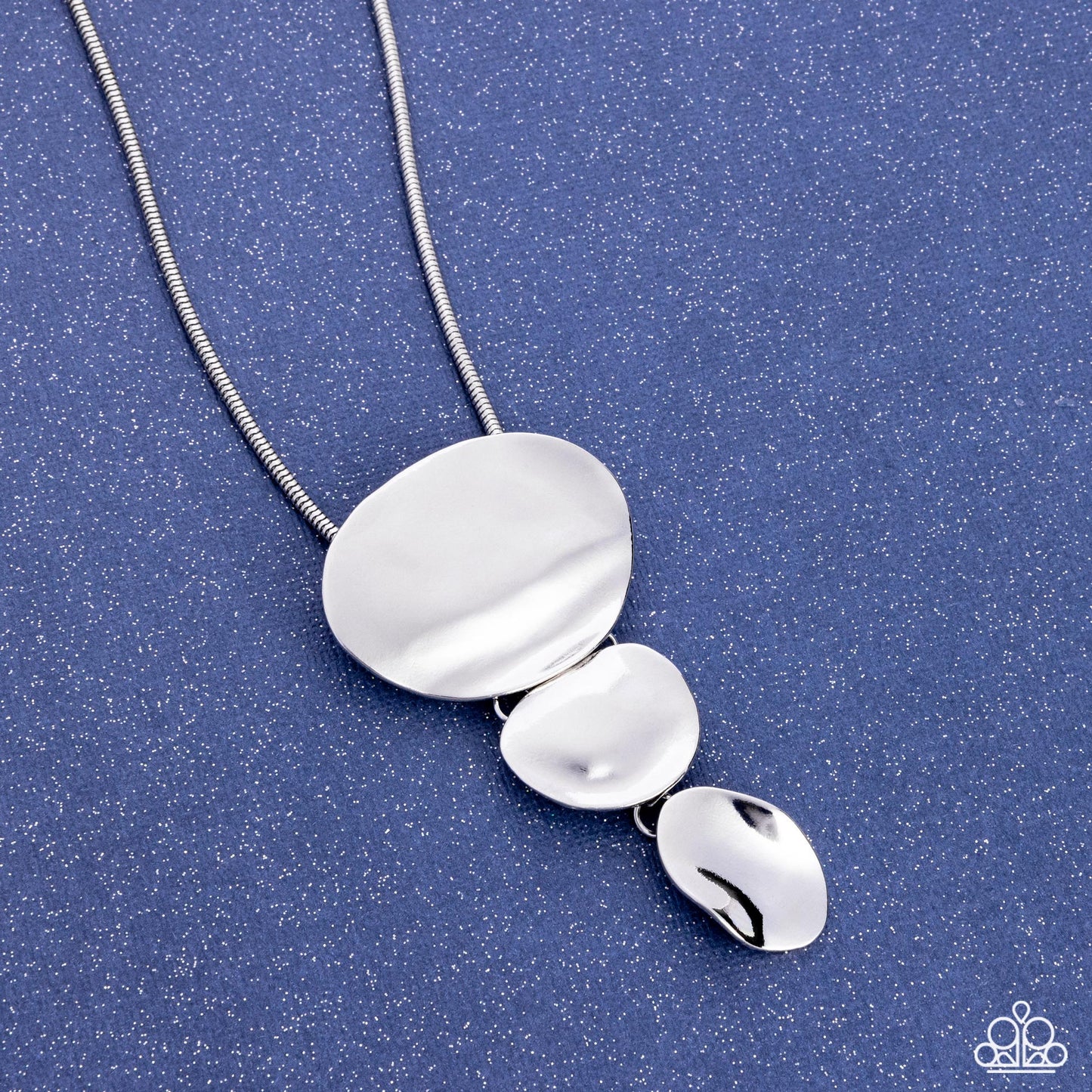 Cascading Commercial Silver Necklace
