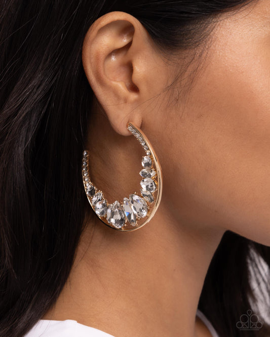 Refined Rewind Gold Hoop Earrings