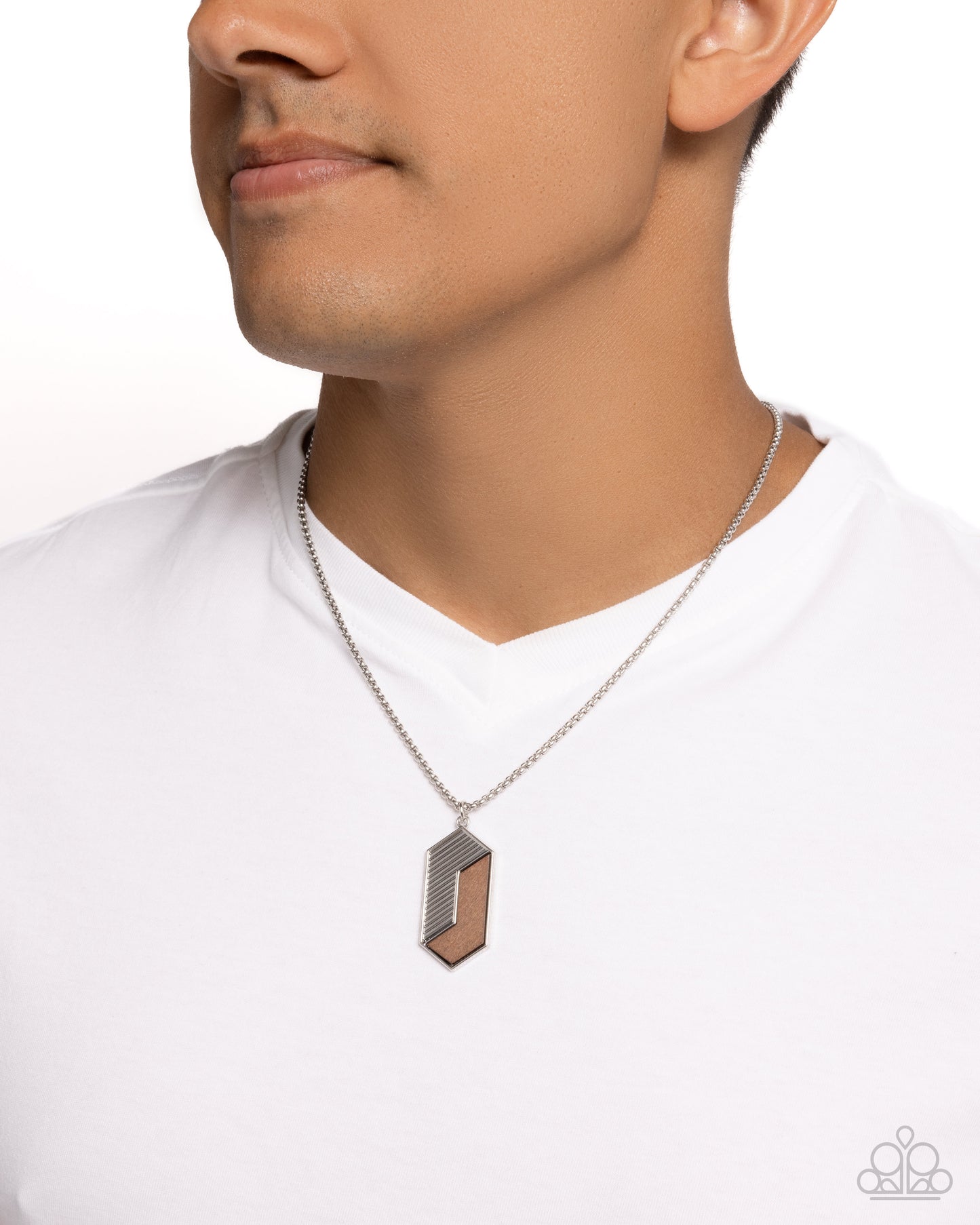 WOODWORK Study Silver Necklace