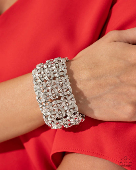 Woven Wardrobe White Bracelet