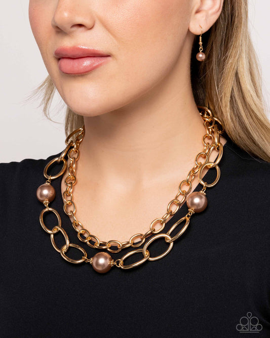 Top of My List Brown Necklace