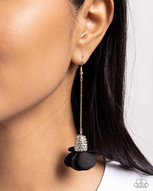 Drop Dead Dazzle Black Earrings