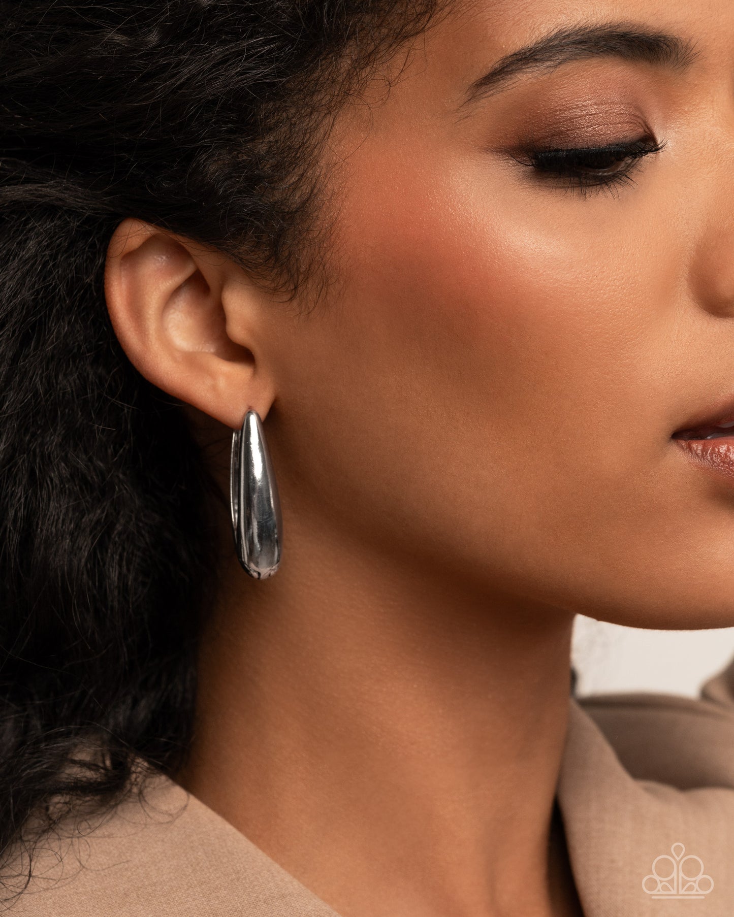 Eloquent Estate Silver Hoop Earrings