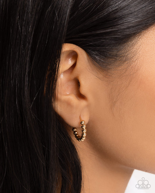 Darling Dance Gold Hoop Earrings