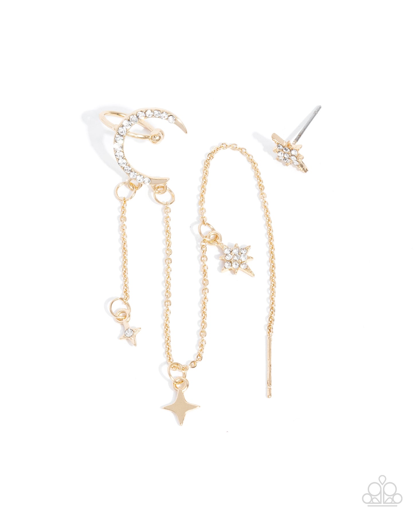 Heaven Struck Gold Ear Cuff Earrings